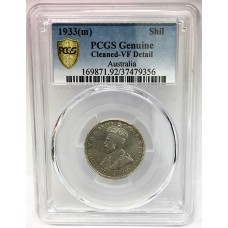 AUSTRALIA 1933 . ONE 1 SHILLING . GENUINE